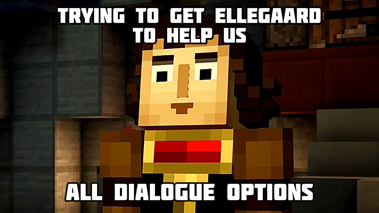 Trying to get Ellegaard to help us - All dialogue options in Minecraft ...