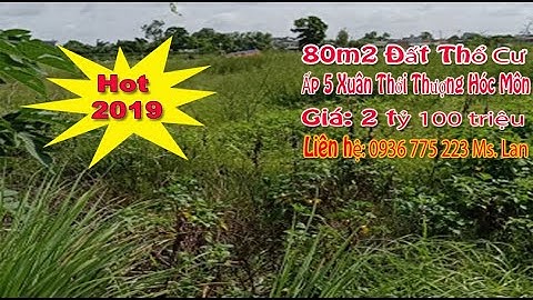 🍨🍍80m2 Đất Thổ Cư Ấp 5 Xuân Thới Thượng Hóc Môn Giá 2.1 Tỷ