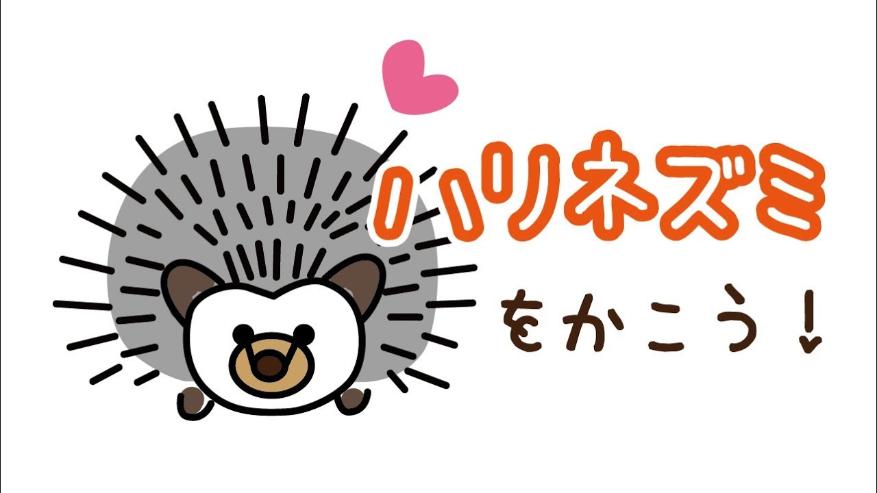 かわいい動物 ハリネズミのイラストの描き方 How To Draw A Hedgehog たのしい図案教室 Happy Illustration Room Youtube