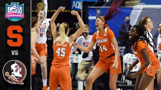 Syracuse vs. Florida State ACC Women's Basketball Tournament Highlights (2021)