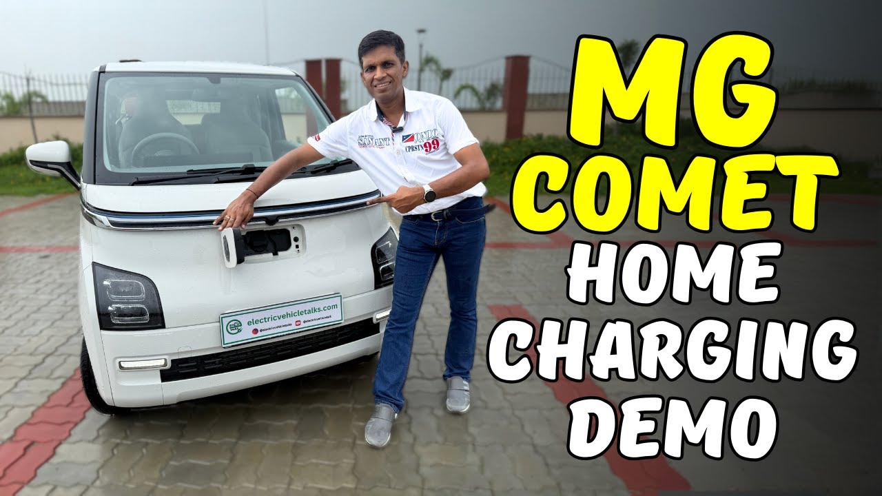 ⚡ MG Comet EV Home Charging – Live Time Test! 