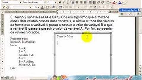 aula 4 - Video aulas Algoritmo e Lógica de programação