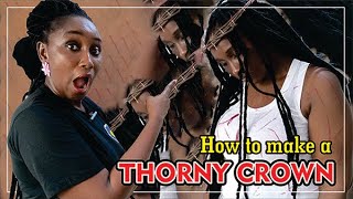 HOW TO MAKE A THORNY CROWN #thornycrown  #resurrection crafts #twigs #twigscraft