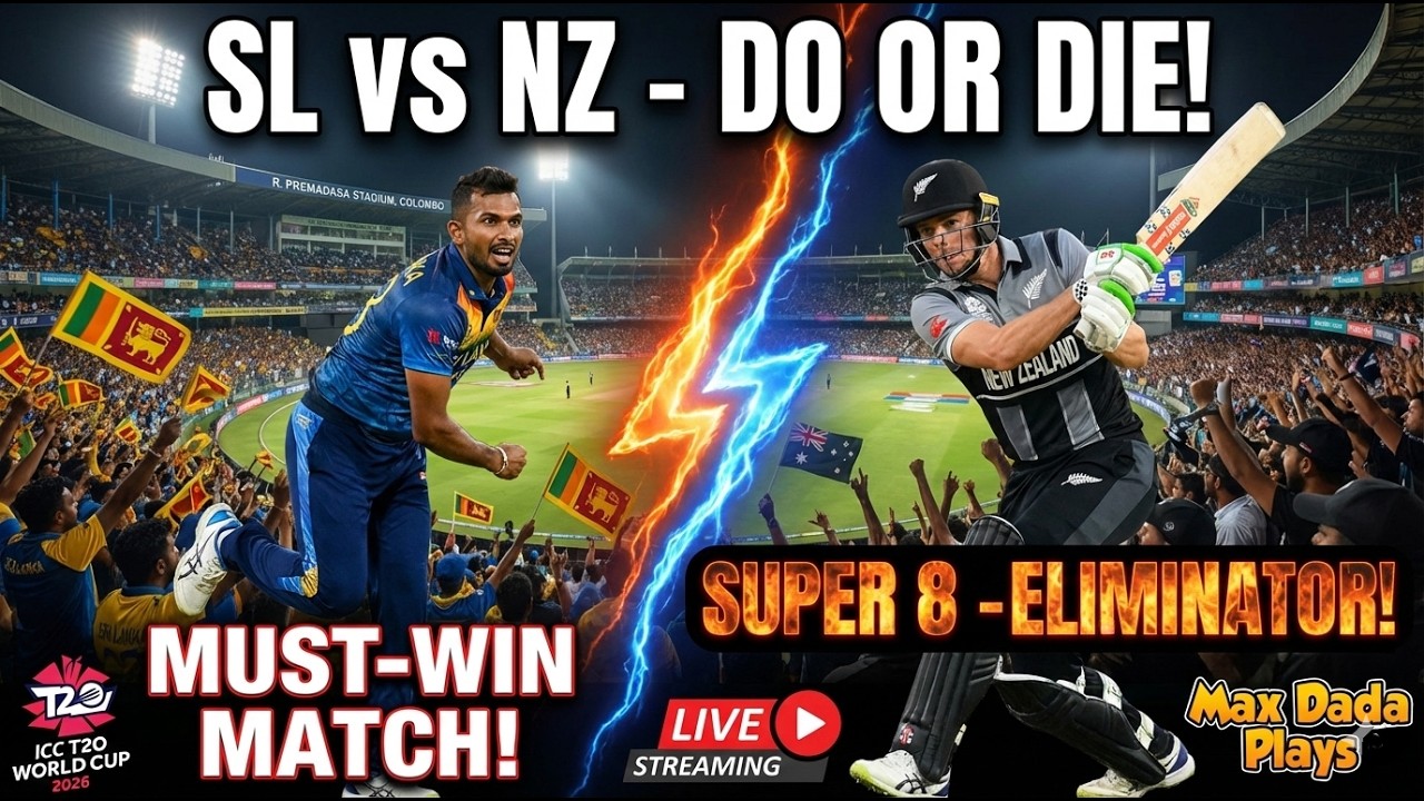 ​🔴 LIVE: Sri Lanka vs New Zealand | ICC T20 World Cup 2026 | SL vs NZ Live Score & Commentary