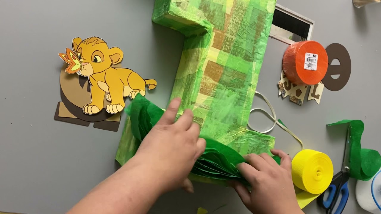 Clase de piñata rey leon lion king party decorations Diy