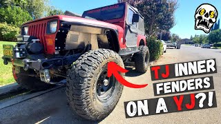 Old School Jeep YJ Build (Part 6) | Genright TJ Inner Fenders on a YJ!