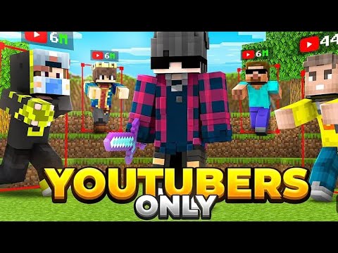MINECRAFT LIVE 🔴 youtubers only server 🤗 #live - YouTube