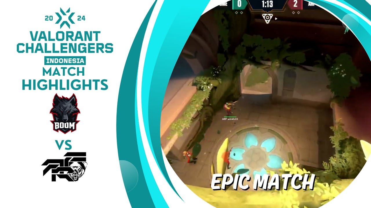 ARF TEAM vs BOOM ESPORTS HIGHLIGHTS VALORANT Challengers Indonesia - Split 1 - Final Qualifier W2D1