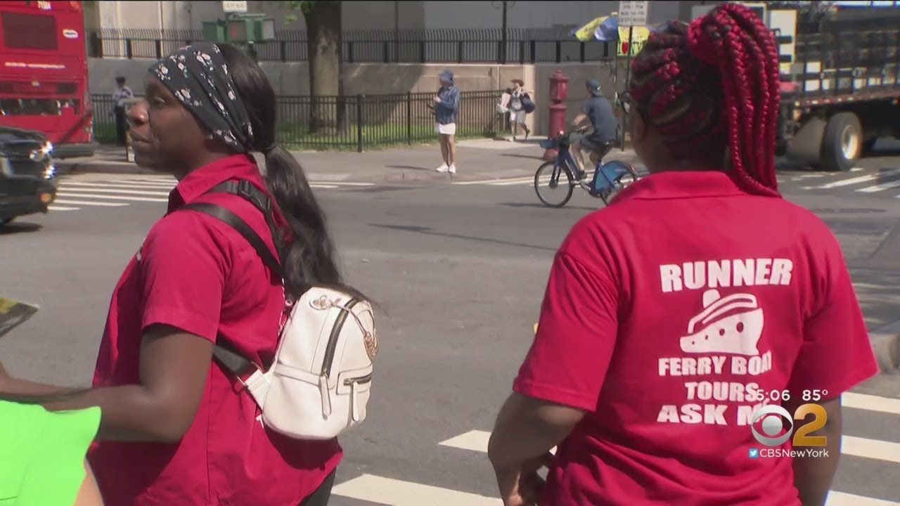 cbs new york weather Boat Tour Vendors Kicked Out Of Battery Park