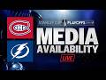 Montreal Canadiens @ Tampa Bay Lightning Game 1 Post-Game Media Availability