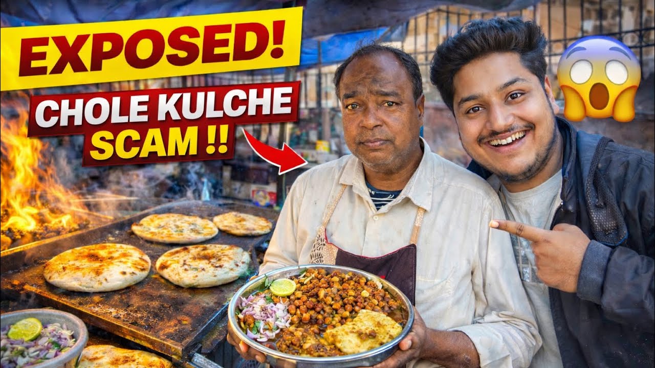 INIDIA’s Famous BACKCHOD Chole Kulche In Delhi 😂 !! 