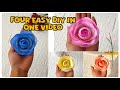 How to make flower with tissue paper/ tissue paper rose #diyrose @RiyaOfficial420