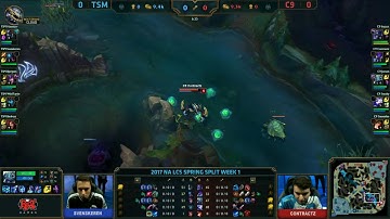 TSM vs C9 GAME 1   LCS NA SPRING  2017   W1D1