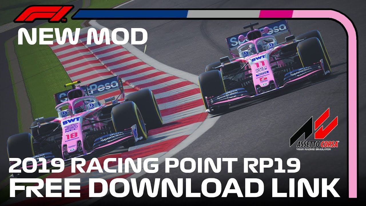 NEW F1 FREE MOD 2019 Racing Point RP19 by SuzQ Xiaolong Wu Emomilol and Flasher AC ｍod #Assettocorsa