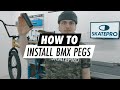 Comment installer des pegs de bmx  skatepro