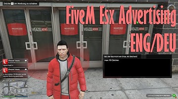 Gta V FiveM Esx Advertising ENG/DEU