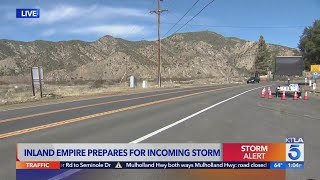 Thousands in San Bernardino County prepping for possible mudslides due to storm