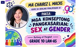 ap 10 term 2 week 2 Mga Konseptong Pangkasarian Sex at Gender Araling Panlipunan 10 ap 10 term 2 week 2 Mga Konseptong Pangkasarian Sex at Gender Araling Panlipunan 10