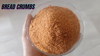 How to make Bread Crumbs at home with out Oven | Bread Podi