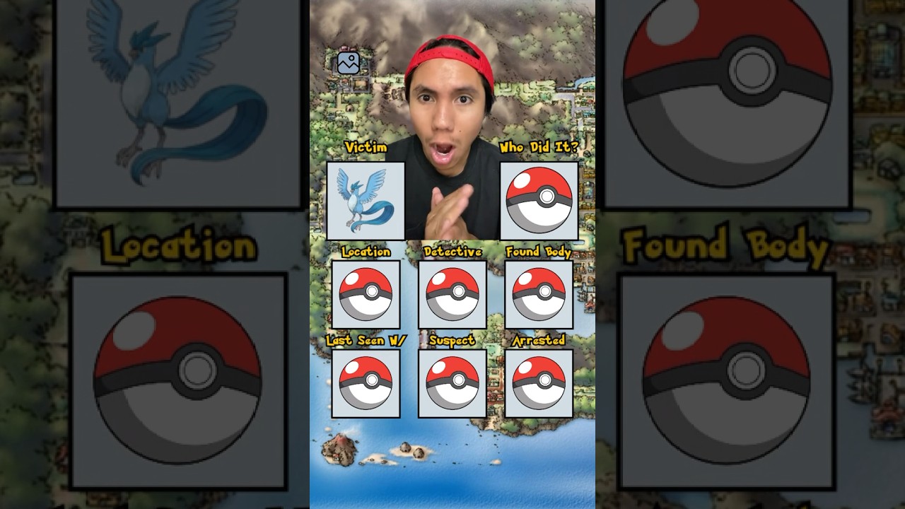 POK&Eacute;MON 🕵️&zwj;♂️ MURDER 🦅MYSTERY🏷️#shorts #pokemon