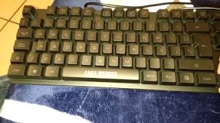 Umboxing Del Teclado Eagle Warrior