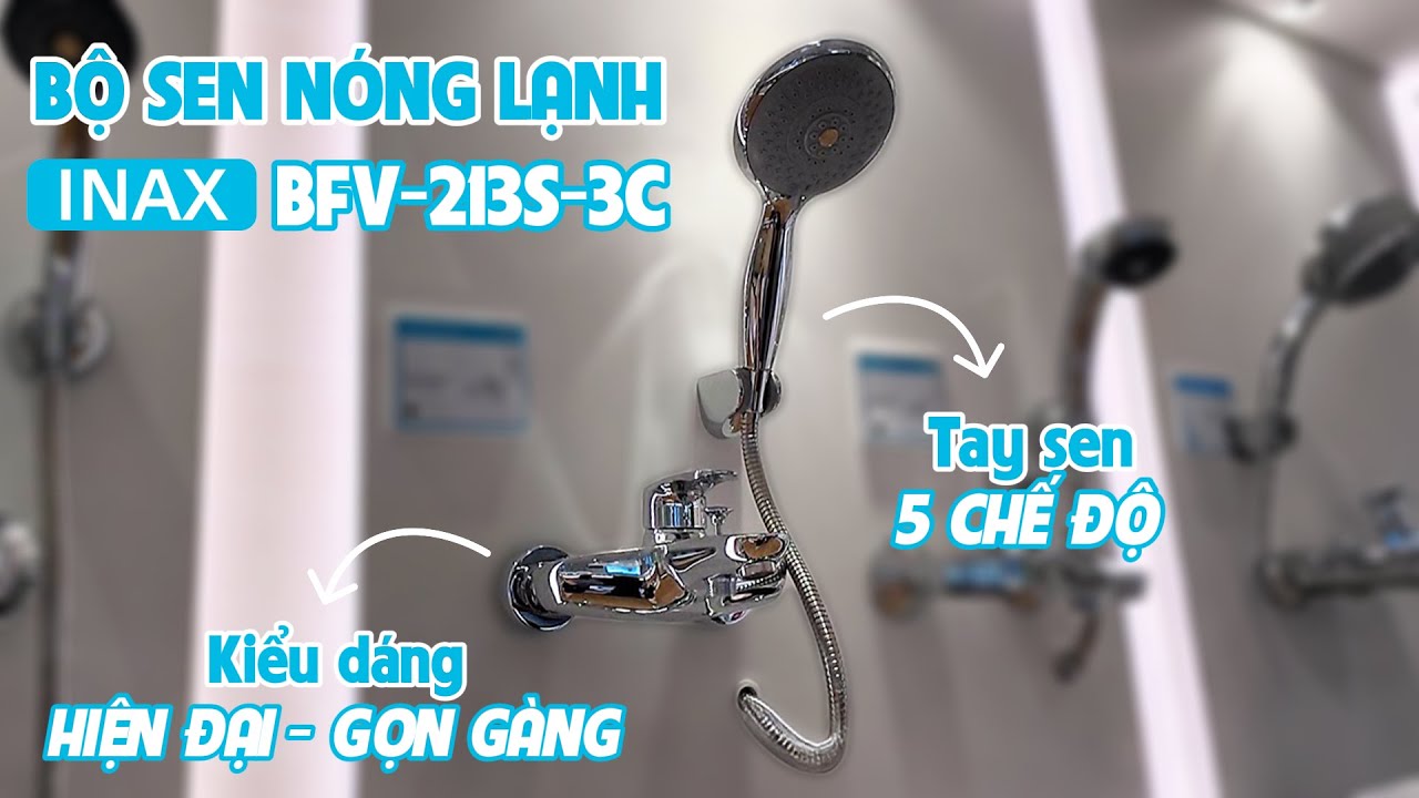 Bộ vòi sen tắm nóng lạnh INAX BFV-213S-3C (BFV213S3C)