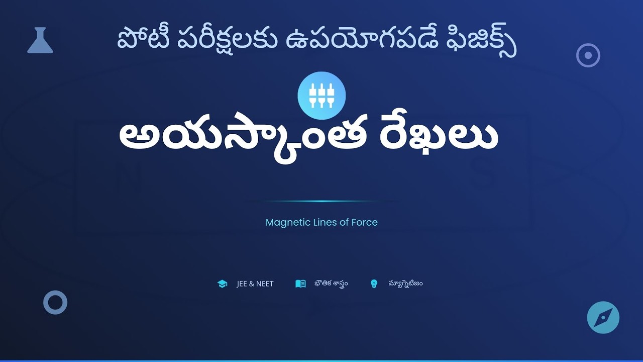 అయస్కాంత రేఖలు పూర్తి వివరాలు | Magnetic Lines of Force in Telugu | Physics for JEE, NEET, TET DSC
