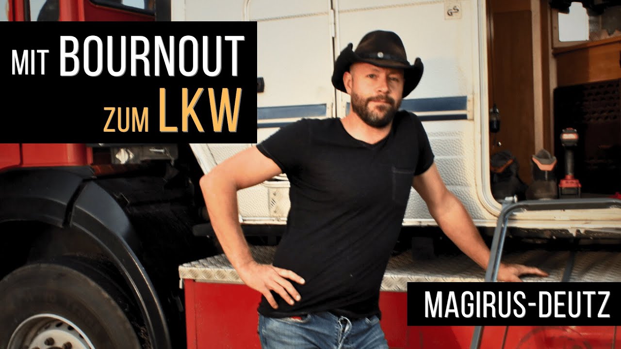 Thomas (42) mit Burnout zum LKW Campervan - Magirus Deutz V8 4x4 - Interview mit Wassterstoff Cowboy