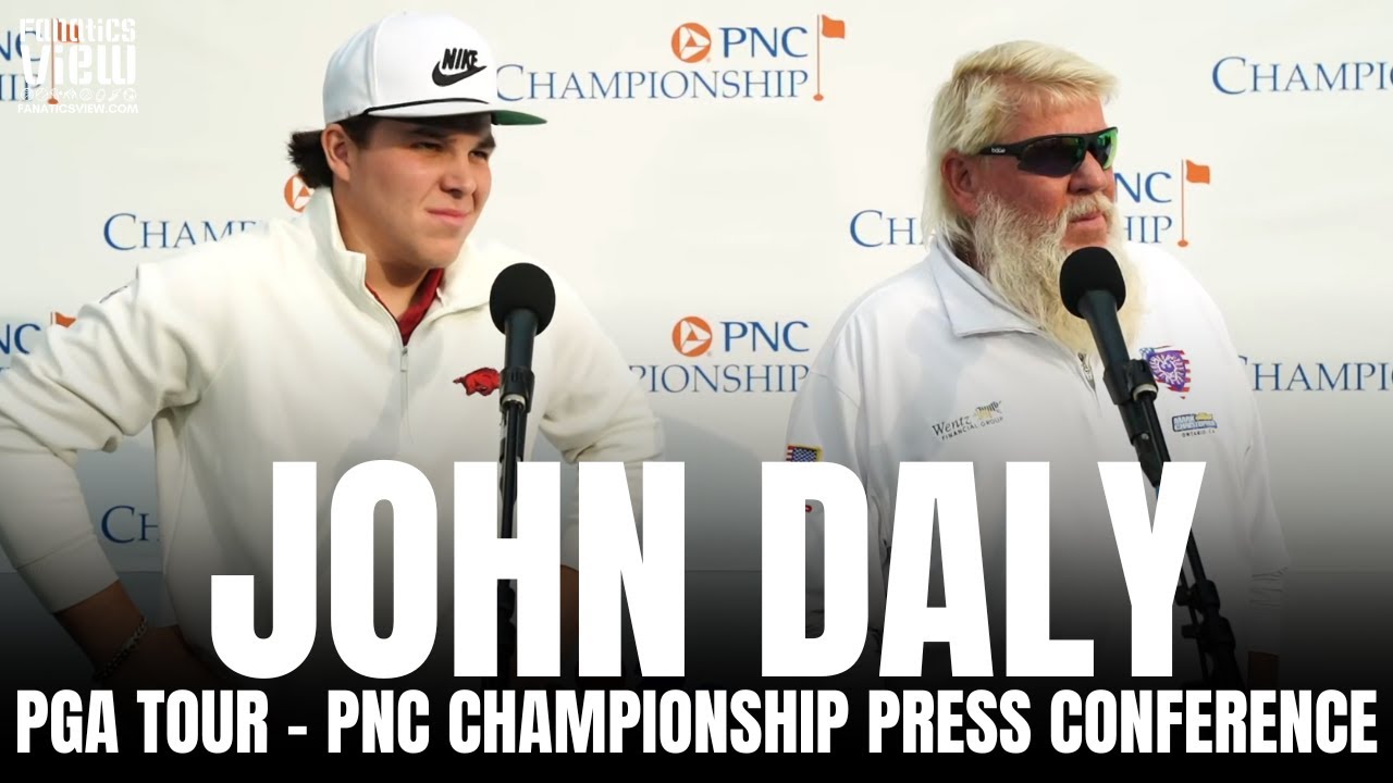 John Daly Reacts to Playing With Son John Daly II at PNC Championship and Tigers Woods Future in Golf