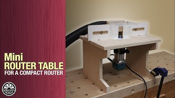 Mini Router Table for a Compact Router // Woodworking