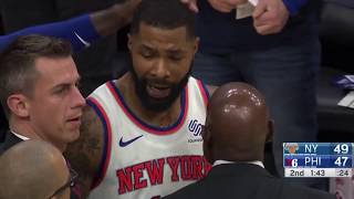 Marcus Morris vs Joel Embiid Fight | NBA | Knicks vs 76ers