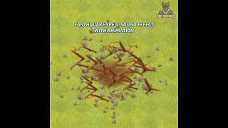 Earthquake Spell Sound Effect With Animation...#Shorts#Shortsvideo#Clashofclans#Earthquake