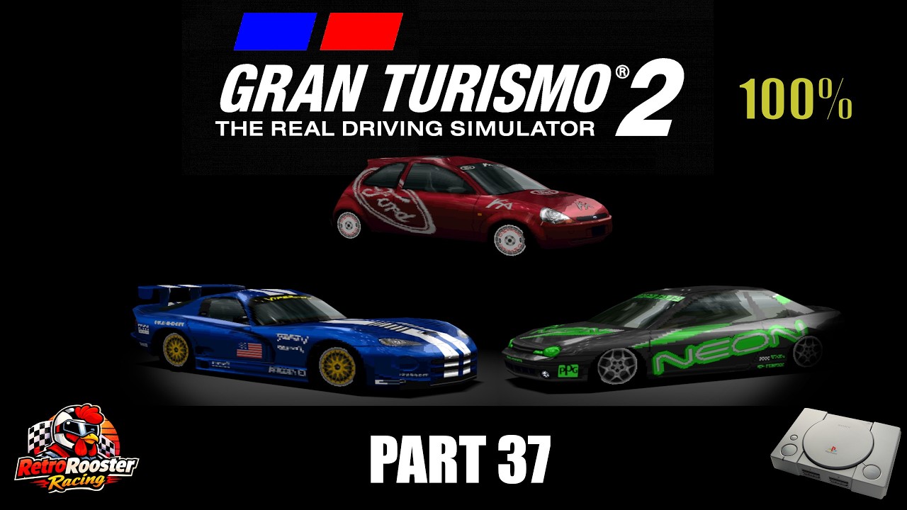 Gran Turismo 2 PS1 – Part 37 | USA Manufacturer Races | Viper, Neon R/T & Ford KA