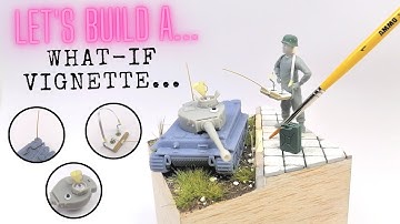 Simple VIGNETTE or DIORAMA  BUILD TUTORIAL (Scratchbuild, 1/35)