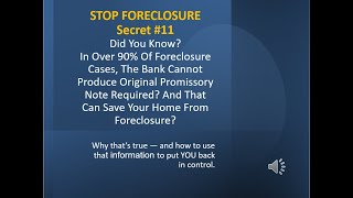 90% of Banks Can’t Prove They Own Your Loan – Stop Foreclosure Fast