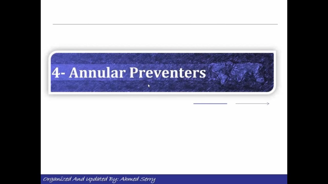 INTRO Arabic Equipment 04  Annular Preventers