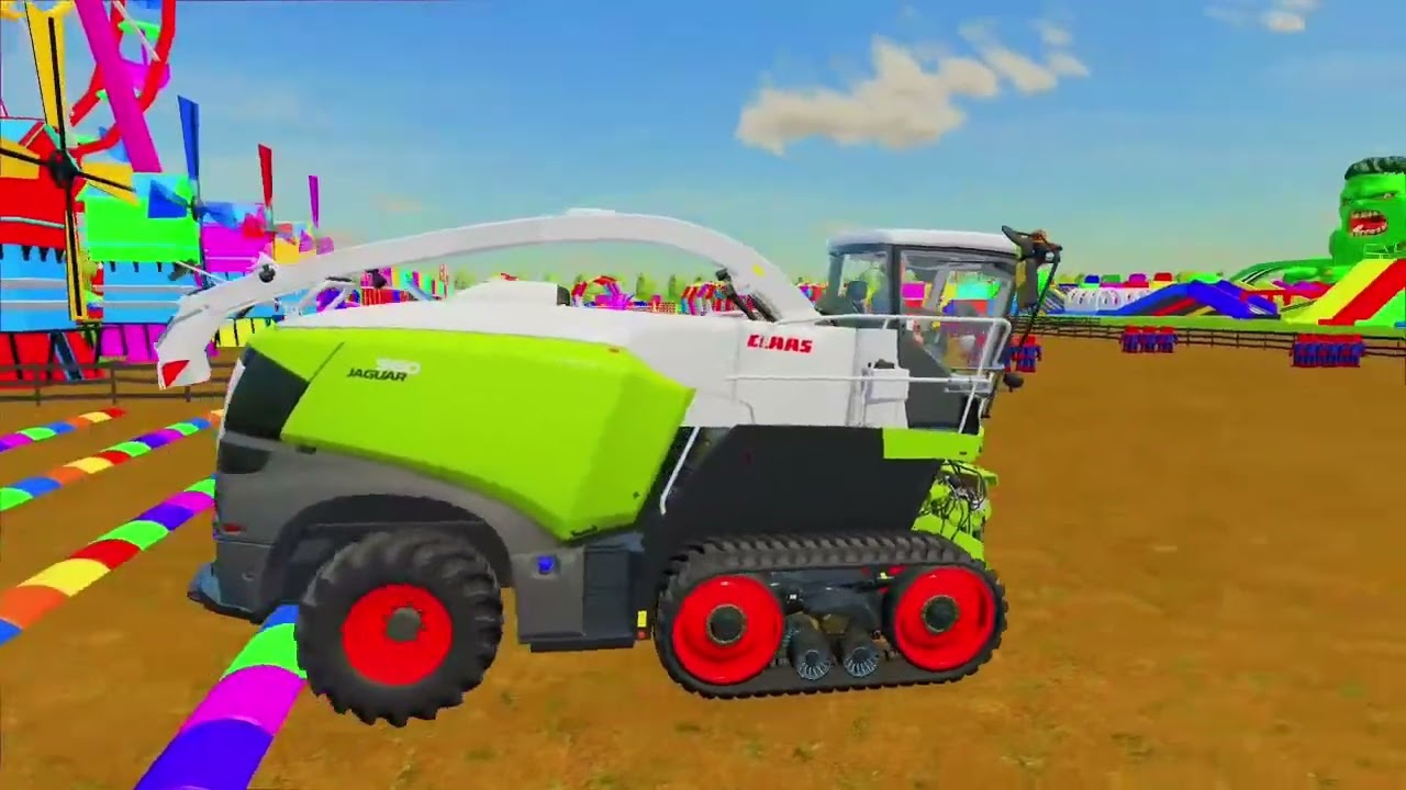 TRANSPORTING ALL COLOR OF MINI TO BIG POLICE CARS, AMBULANCE WITH TRUCKS !! Farming Simulator 