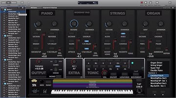 Individual Worship Patches for MainStage 3: Sunday Keys MainStage template video