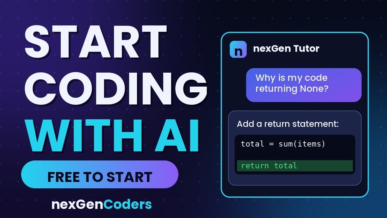 nexGenCoders: Where to Start Learning to Code (Free, AI-Powered) - YouTube