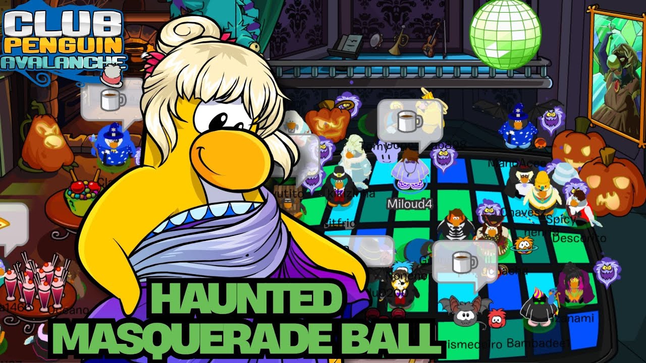 HAUNTED MASQUERADE BALL IS HERE! 🎃 NEW ROOM IN HAUNTED HOUSE! | Club Penguin Avalanche