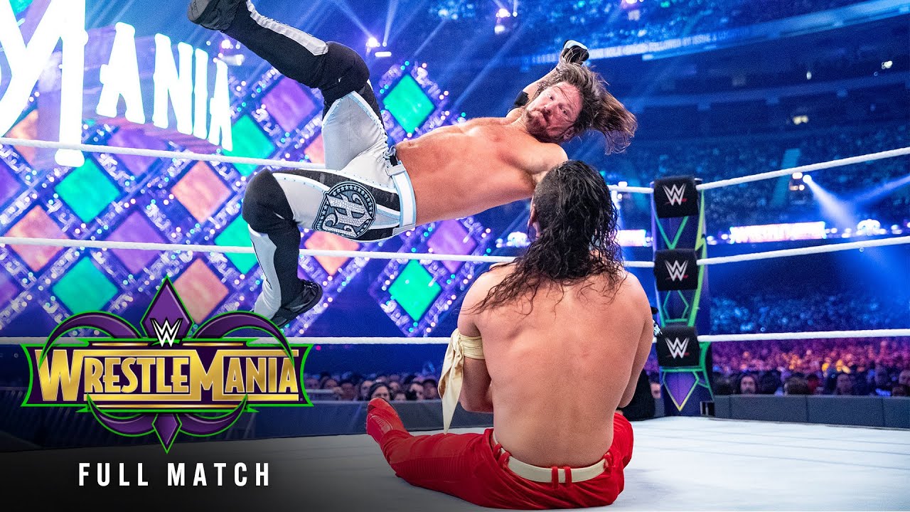 FULL MATCH  AJ Styles vs Shinsuke Nakamura  WWE Title Match WrestleMania 34