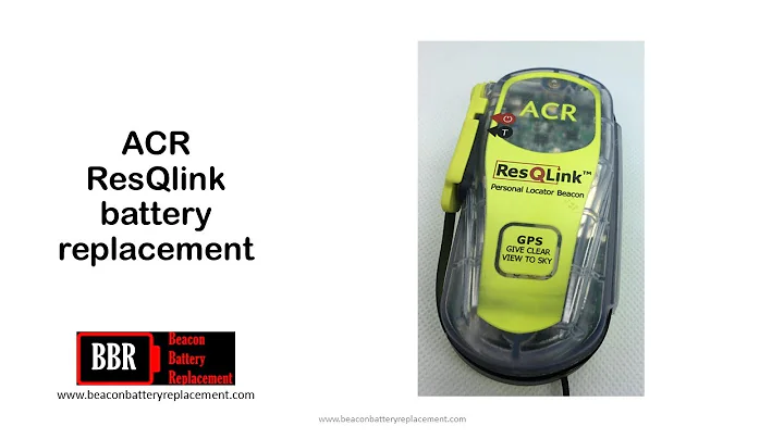 ACR ResQlink expired battery replacement