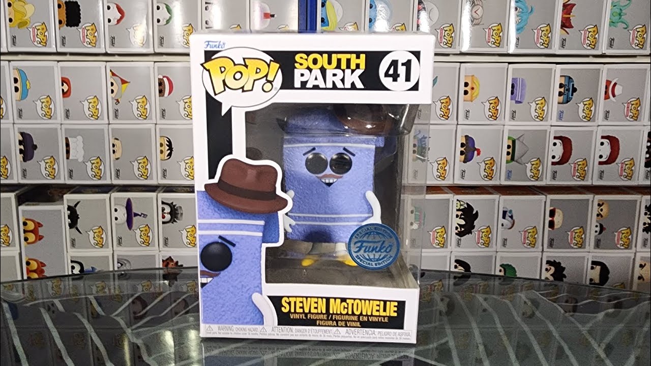 Funko Pop! Steven McTowelie #41 South Park Shop Exclusive + Sticker New  Mint