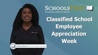 Your Money Minute | It's Classified School Employee Appreciation Week