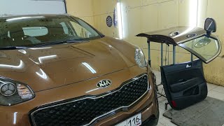 Как снять обивку двери KIA Sportage