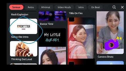 Cara Buat Intro Bawaan Di Kinemaster, Tinggal Edit-edit Doang !!!