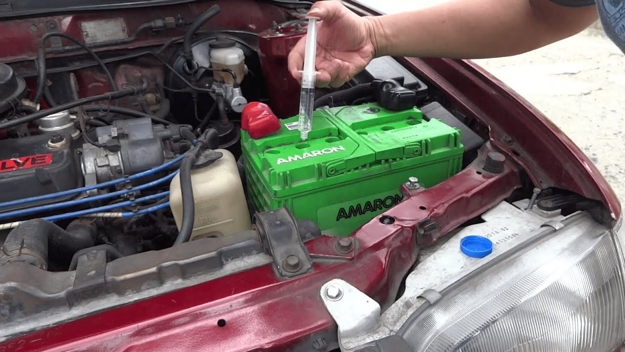Maintenance Free Battery Adding Distilled Water YouTube