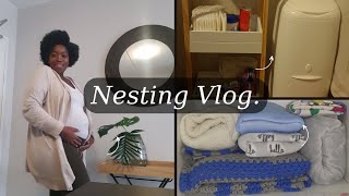 NESTING VLOG: GETTING READY FOR BABY | UNBOXING | LAUNDRY AND PACKING | SOUTH AFRICAN YOUTUBER