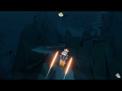 Sky - Eden cliff skip using only a single wing