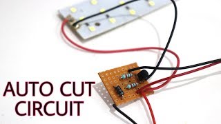 Make Auto cut circuit like home inverter using one transistor